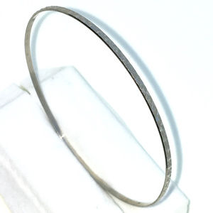 Silver Bangle Bracelets plain Bigger diamond cut